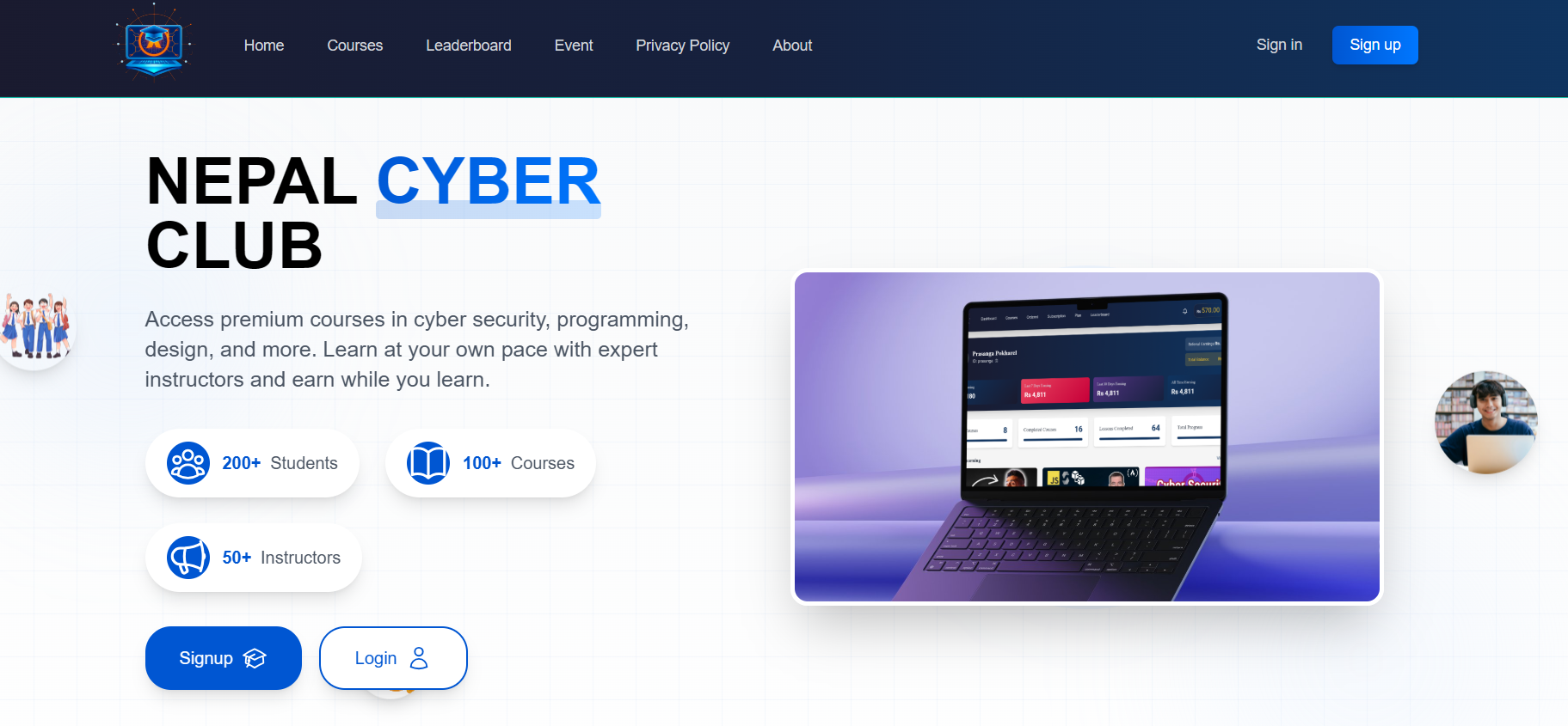 Nepal Cyber Club home
